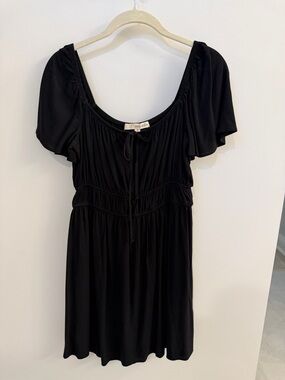 Rewind - black dress. Size S- Elastic waist. Tie in front.